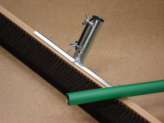 左官ブラシ 黒馬毛 6行3丁掛(パイプ柄1350mm付) イノウエ IS-966