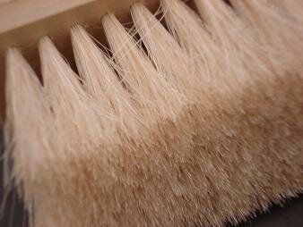 左官ブラシ 白馬毛 柄付 3行 1/2丁掛 イノウエ IS-939