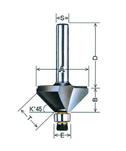 コーナービット 角 面【ルーター用】8.0分 大日商 KA8