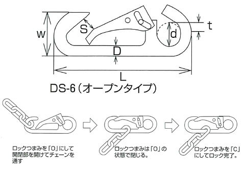 ステンレス金具 ロックスナップ(オープンタイプ)20個価格 水本機械 DS-6