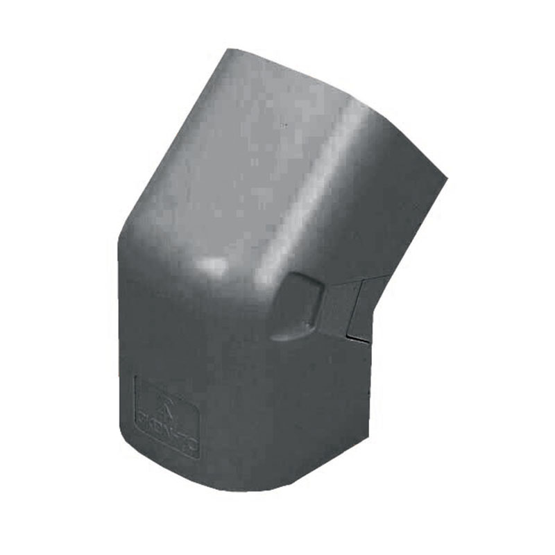 エアコン配管材ダクト出ズミ45°(80型)ダークグレー (1個価格) 未来工業(MIRAI) GKDN-80DG