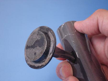 柄付ホームタイ鏝 ツバ付ストレート 27mm 黒柄 ※受注生産品 カクマン(本職用) 808