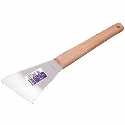 らくらくスクレーパー(ステンレス製) 70mm 斜型(先曲) イノウエ L-02