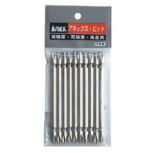 ハイパービット段付 10本組(+)1×4.5×65 ANEX 兼古製作所 AH-16M