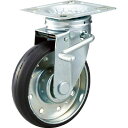 ハイテンプレス製ゴム車自在S付金具付 150×40×198mm トラスコ HTTJB-150