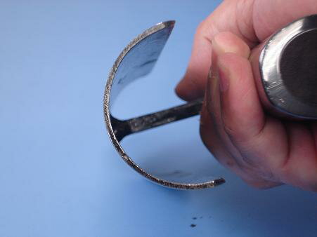 中首 外丸ラオ面引鏝 本焼 長さ150mm×径90mm 黒柄 受注生産品 カクマン(本職用) 736