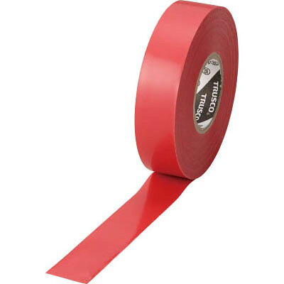 特徴有害物質である重金属の鉛(Pb)を使用しないテープです。(鉛フリー)全7色のカラーラインナップです。作業性に優れたJIS規格適合品のテープです。(JIS C 2336)仕様色：レッド厚み(mm)：0.2幅×長さ(mm×m)：19×20手で切断可能粘着力：1.4N/10mm引張強度：25N/10mm使用温度範囲：-5～80℃絶縁破壊強度：30kV/mm以上伸び150%以上質量：95g用途・電気配線工事における600Vまでの電気絶縁処理に。・LANケーブル、電化製品の電源コードの結束に。・長尺物やばらける荷物の整理に。・各種結束、固定、識別に。材質/仕上げ：・基材：ポリ塩化ビニール樹脂・粘着剤：ゴム系生産地：台湾
