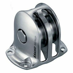 固定滑車 縦型2車 TR-B(ステンレスベアリング入り) サイズ50 浅野金属工業 AK10277