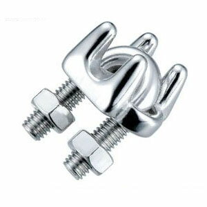 ワイヤークリップSUS316 シンプルタイプ ワイヤー径14 浅野金属工業 AK15210