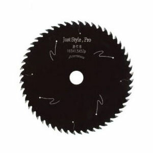 ジャストスタイルプロ(造作用・ブラックフッ素・レーザースリット入)165mm×1.5mm×52P アイウッド 97308