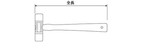 大工道具・金物の専門通販アルデのPro-Autoプラスチックハンマー(サイズ16オンス) SEK(スエカゲ) 802010｜アングル2