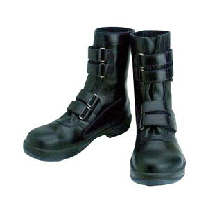 Safety Shoes - 安全靴 長編上靴マジック式 8538N 黒 27.5cm シモン 8538N27.5