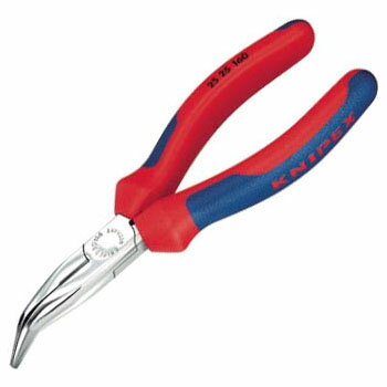 40゜先曲ラジオペンチ 口先の長さ50×長さ160mm KNIPEX(クニペックス) 2525-160