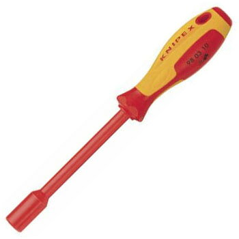 乐天商城 - 絶縁ナットドライバー 1000V サイズ5.5mm×軸長125mm KNIPEX(クニペックス) 9803-05.5