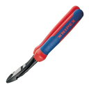 強力型斜ニッパー(ベントタイプ)長さ200mm KNIPEX(クニペックス) 7422-200