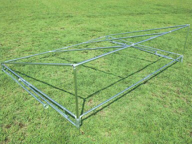 岸工業 ブルドックテント・片ながれ2号（1.5間×2.0間）白【メーカー直送品】