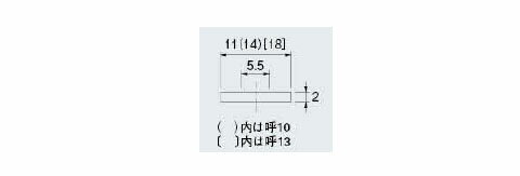 圧力計接続用パッキン(呼称13) 1個価格 794-067-13 カクダイ 794-067-13