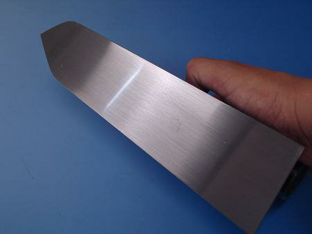 スリム中塗鏝 本焼 255mm 黒柄 受注生産品 カクマン(本職用) 6