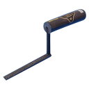 腰高平目地鏝 本焼 (1cm高) 150mmx9.0mm 黒柄 受注生産品 カクマン(本職用) 703