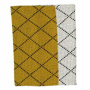 武州織道着刺子 文庫本カバー 山吹/白 職人道楽 949176