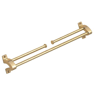 Rakuten - 真鍮 シャーク二段掛棒 350mm 仙徳 1本価格 ※メーカー取寄品 シロクマ NH-3