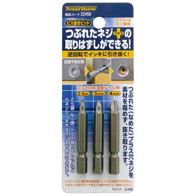 ビスヌキビット 4.0mm プラスNo.2専用 イチネンMTM ミツトモ 22453