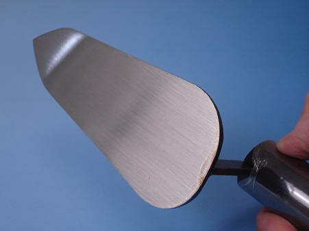 柳刃鏝 ステン 75mm 黒柄 受注生産品 カクマン(本職用) 786