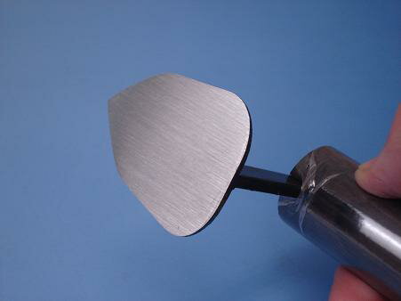 チリ鏝 本焼 75mm 黒柄 受注生産品 カクマン(本職用) 793