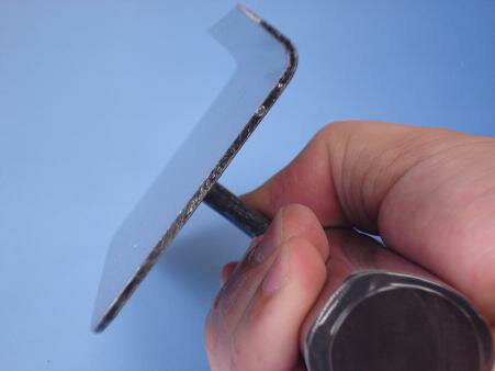 側溝面引鏝 本焼 内丸 120mmx6.0R 黒柄 受注生産品 カクマン(本職用) 762