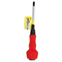 貫通型ソフトグリップドライバー(+)2×100mm イチネンMTM ミツトモ 13934(4)