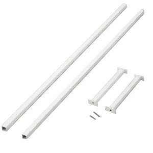 仕様サイズ：全高1800mm材質：スチール(メラミン焼付)仕様：白塗装・角ポール付属品：スライドアングルへの取付用ビス対応スライドアングル：KHT-2SA(タテ型2連)※商品イメージは055201の物を使用しております。受注生産品のため、お届けまでお日にちを頂く場合がございます。正確な納期についてはお問合せ下さい。ご注文後のキャンセル、返品、交換はできません。受注生産品のため、お届けまでお日にちを頂く場合がございます。正確な納期についてはお問合せ下さい。ご注文後のキャンセル、返品、交換はできません。