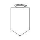 ビニールワッペン 胸100(白)90×60×0.7mm 日本緑十字社 126101(3)