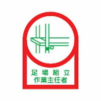 ヘルメット用ステッカー HL-13 35×25mm 10本1組 日本緑十字社 233013