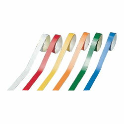 ヘルメット用ライン HLM-B(大)15mm幅×700mm 赤 10本1組 日本緑十字社 235108