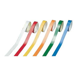 ヘルメット用ライン HLM-G(大)15mm幅×700mm 黒 10本1組 日本緑十字社 235113