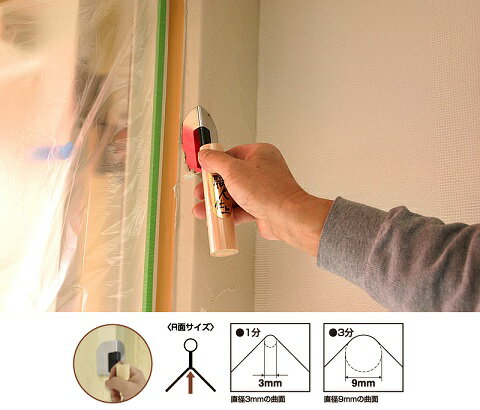 金鹿 出隅押さえ職人 1分 羽根巾50mm カネシカ 12720801040