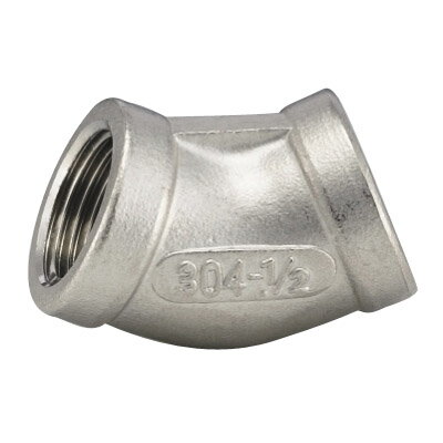 ステンレス製ねじ込継手 45度エルボ ネジ(Rc)1/2 フローバル V45L-04