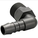 プラスチックホース継手 ポリアミド エルボ 取付ネジ(R)1/8 適用ホース内径8 NORMA(ノールマ) WES-0108(4)