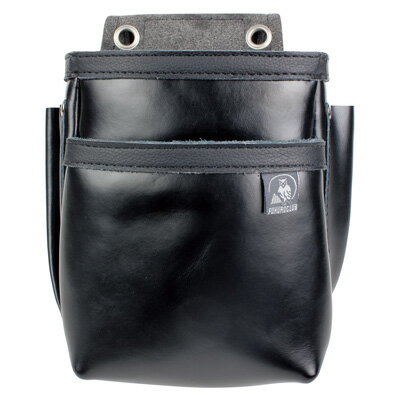 抜群の耐久性釘などを通さない、強さと軽さを持ったマイクロレザー採用。収納に便利な内ポケット付き巾広マチアイレット材質土台部 マイクロレザーポケット部 皮革サイズH210×W150×D95mm