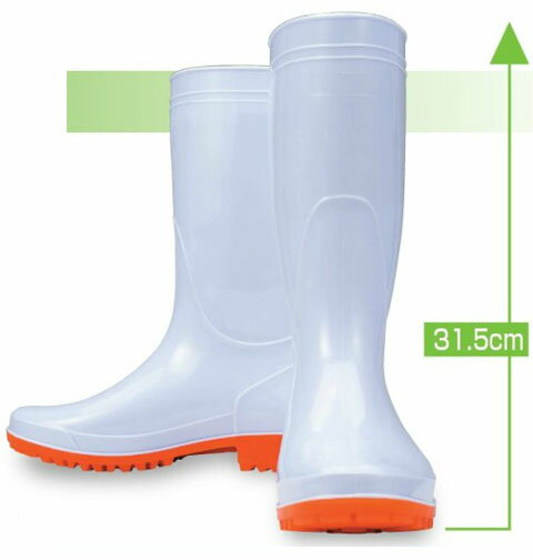 衛生耐油長靴 白 29.0cm おたふく WW-717