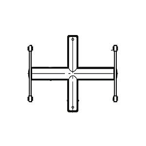 仕様サイズ：598mmカラー：クロームA：250mmB：150mm四方ダボ受け式棚等設置システムのELS-12、ELD-12、ND-12の、それぞれサイズ20mmのダボに装着限定のVクロスバー系製品(HIP使用、但し別注製作も可能)正面側パイプ位置：センター(但し芯ずらし、パイプ切断別寸 、先端パーツ変更等可能)ダボ受け金具も含めた横掛け側パイプの全長598mm(但し別寸指定可能)ダボ受けピッチ：300mm(但しピッチ別寸、芯ずらし別注可能)フェイスアウトガード(FOC)装着可能本体材質：スチール(パイプ規格、縦25.4φ×1.2t ナット、軸付・横31.8φ×1.2t ナット付・ダボ受け金具鋼板厚3.0t)縦パイプ先端フタ材質：ABS樹脂はね上げ止め樹脂材質：ポリカーボネート※商品画像はイメージです。メーカーからの取寄せ商品のため、お客様都合によるご注文後のキャンセル、返品、交換はできません。受注後にメーカー在庫を確認いたします。万一、メーカーにて欠品や廃番の場合は商品をご用意できない場合がございます。その場合は、メールにてご連絡させて頂きますので、ご注文後、当店から届くメールを必ずご確認宜しくお願い致します。ご注文はキャンセルさせて頂くことがございますので、予めご了承お願い致します。メーカーからの取寄せ商品のため、お届けまでお日にちを頂く場合がございます。受注後に納期をお知らせいたします。お急ぎの場合はご注文を頂く前に、お気軽にお問い合わせください。ご注文後のキャンセル、返品、交換はできません。
