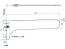 ウェルドブラケット 307mm Aニッケルサテン 受注生産品 W-220S ロイヤル W-220S 3