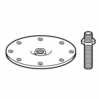 丸テーブル座金 100mm ユニクロ EZ-R ロイヤル EZ-R