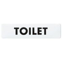 チークサイン TOILET 白 1箱10枚価格 ※メーカー取寄品 シロクマ NP-10-3