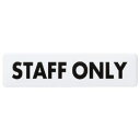 チークサイン STAFF ONLY 木目 1箱10枚価格 ※メーカー取寄品 シロクマ NP-10-6