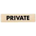 チークサイン PRIVATE 白 1箱10枚価格 ※メーカー取寄品 シロクマ NP-10-7