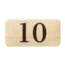 チークサイン No.10 木目 1箱10枚価格 ※メーカー取寄品 シロクマ NP-13N-10