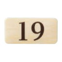チークサイン No.19 木目 1箱10枚価格 ※メーカー取寄品 シロクマ NP-13N-19