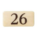 チークサイン No.26 木目 1箱10枚価格 ※メーカー取寄品 シロクマ NP-13N-26
