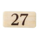 チークサイン No.27 木目 1枚価格 ※メーカー取寄品 シロクマ NP-13N-27